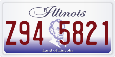 IL license plate Z945821