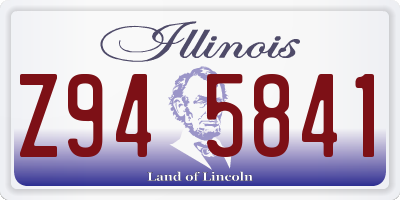 IL license plate Z945841
