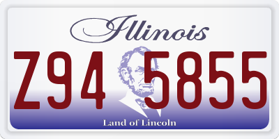 IL license plate Z945855