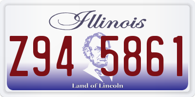 IL license plate Z945861