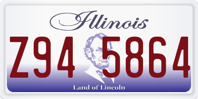 IL license plate Z945864