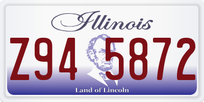 IL license plate Z945872