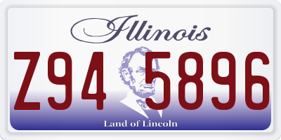 IL license plate Z945896