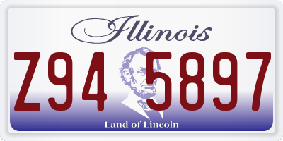 IL license plate Z945897