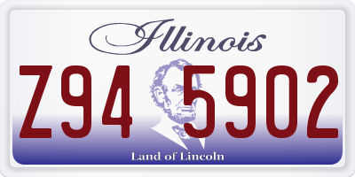 IL license plate Z945902