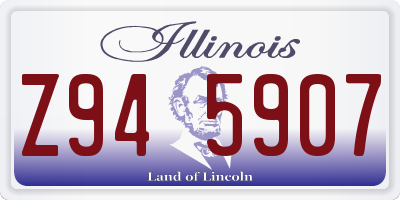IL license plate Z945907