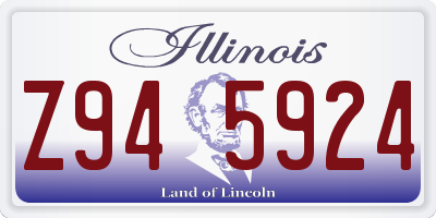 IL license plate Z945924
