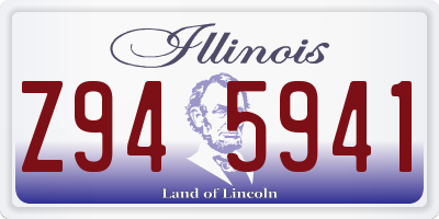 IL license plate Z945941