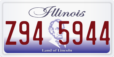 IL license plate Z945944