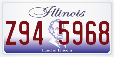IL license plate Z945968