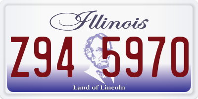 IL license plate Z945970