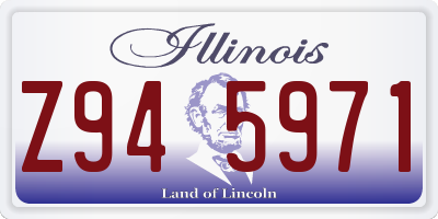 IL license plate Z945971