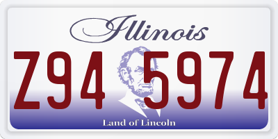 IL license plate Z945974