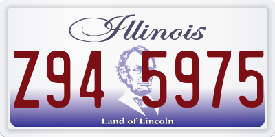 IL license plate Z945975