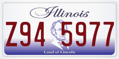 IL license plate Z945977