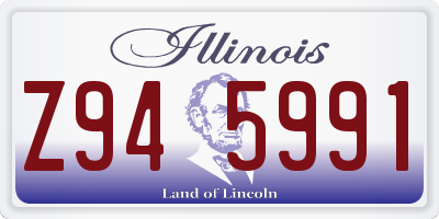 IL license plate Z945991