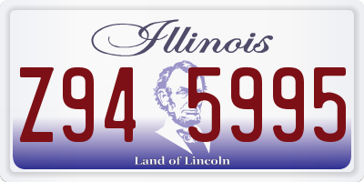 IL license plate Z945995