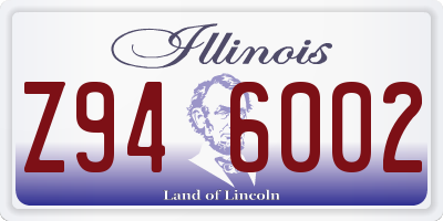 IL license plate Z946002