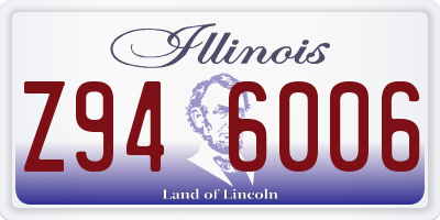 IL license plate Z946006