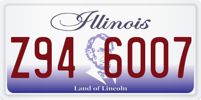IL license plate Z946007