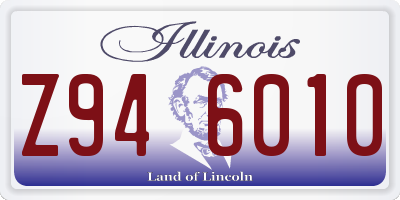 IL license plate Z946010