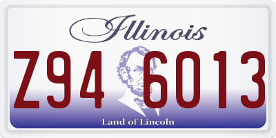IL license plate Z946013