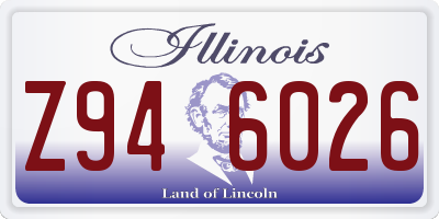 IL license plate Z946026
