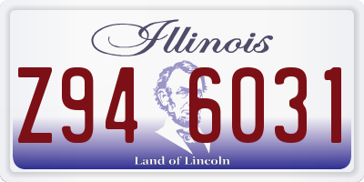 IL license plate Z946031