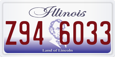 IL license plate Z946033