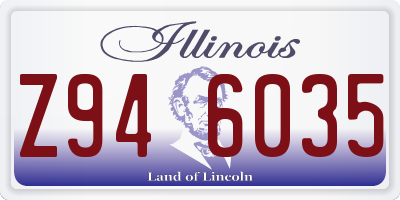 IL license plate Z946035