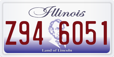 IL license plate Z946051