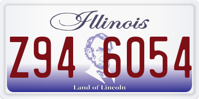 IL license plate Z946054