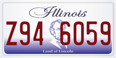 IL license plate Z946059