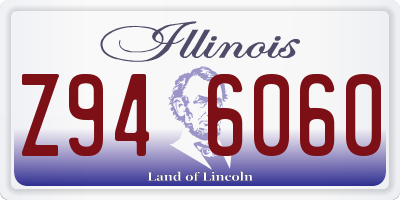IL license plate Z946060