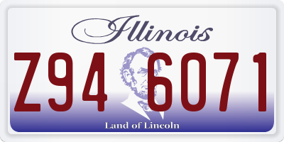 IL license plate Z946071