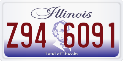 IL license plate Z946091