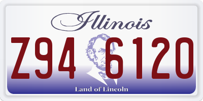 IL license plate Z946120