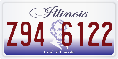 IL license plate Z946122