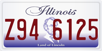 IL license plate Z946125