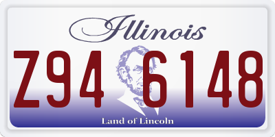 IL license plate Z946148