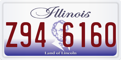 IL license plate Z946160
