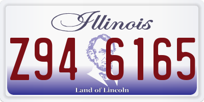 IL license plate Z946165