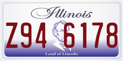 IL license plate Z946178