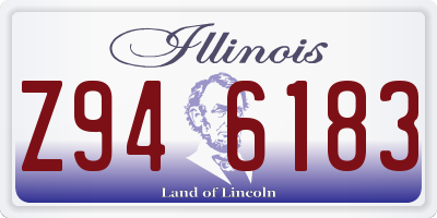 IL license plate Z946183
