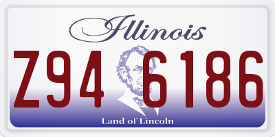 IL license plate Z946186