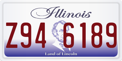 IL license plate Z946189
