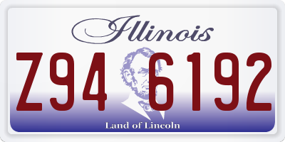 IL license plate Z946192