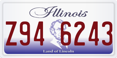 IL license plate Z946243