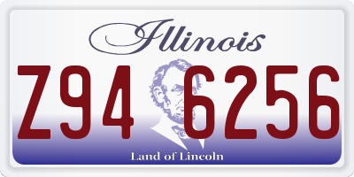 IL license plate Z946256