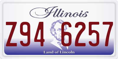 IL license plate Z946257